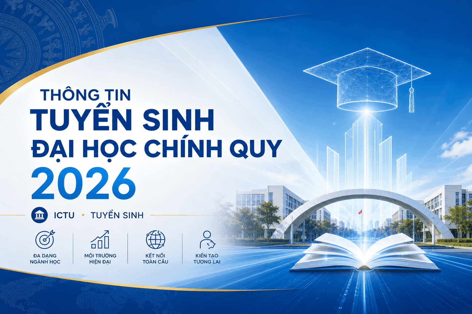 Thông tin tuyển sinh đại học chính quy năm 2026