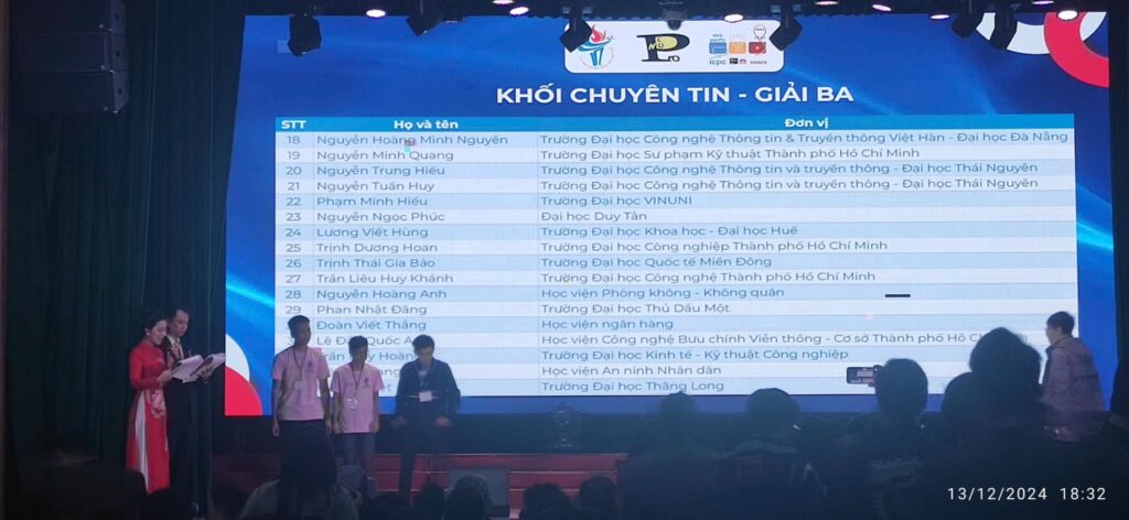 ICTU TRANH TÀI VỚI ĐẠI HỌC QUỐC GIA, BÁCH KHOA, FPT, CẦN THƠ - 16/10/2025